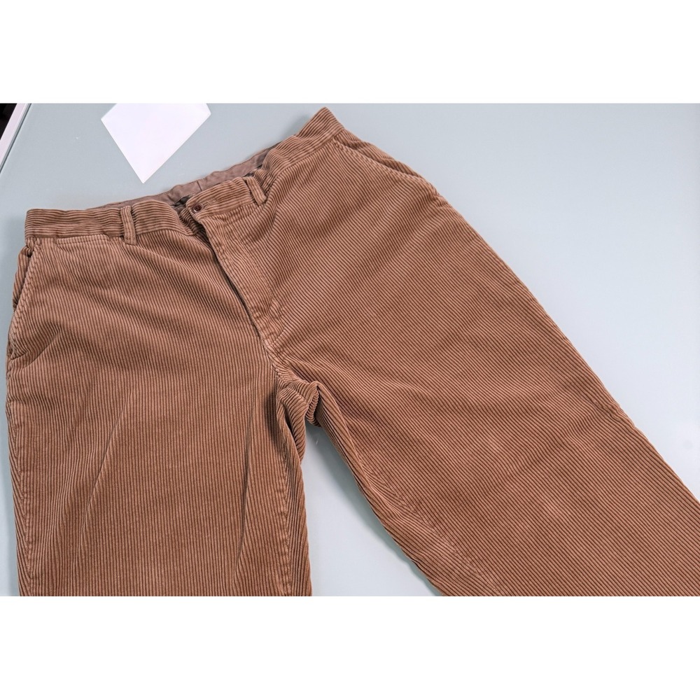 Polo Ralph Lauren Solid Brown 100% Cotton Mens Corduroy Chino Pants - 36x32